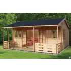 Shire Kingswood Pine Lodge 70mm - 18 x 20ft
