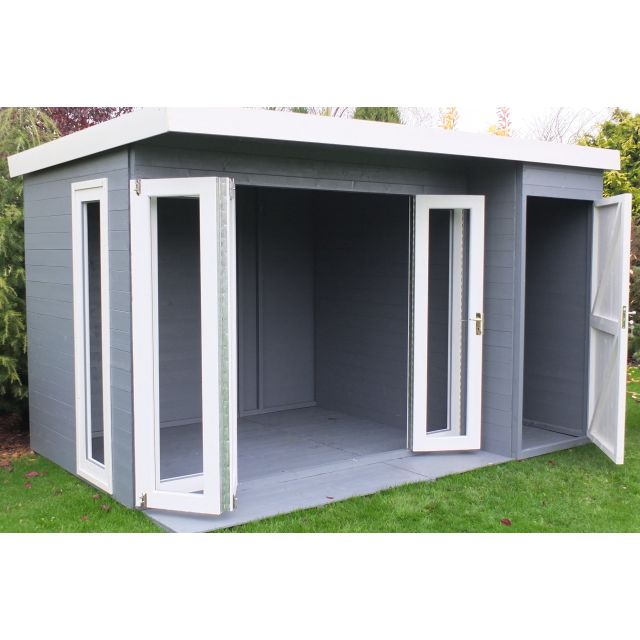 Shire Aster Summerhouse with Side Store - 3.6 x 2.4m (12 x 8ft)