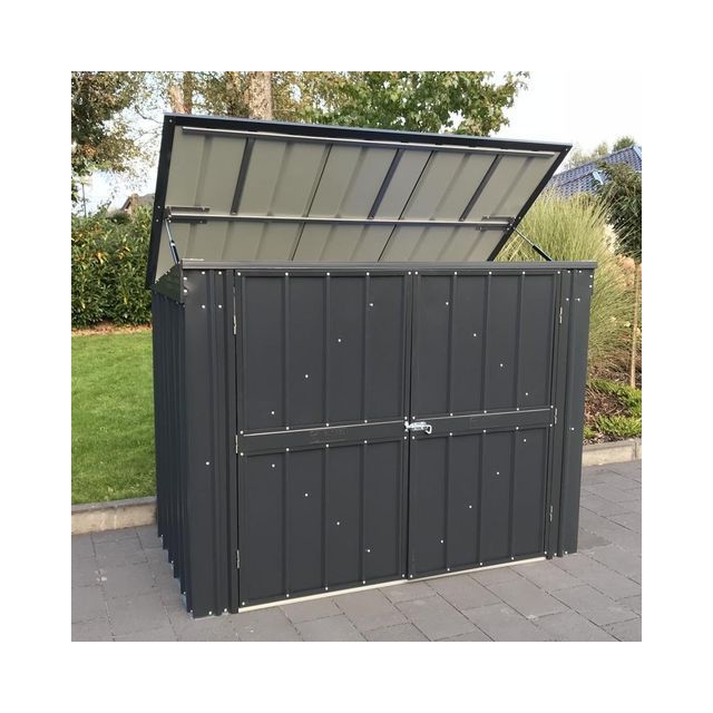 6 x 3ft Lotus Bin Store In Heritage Grey