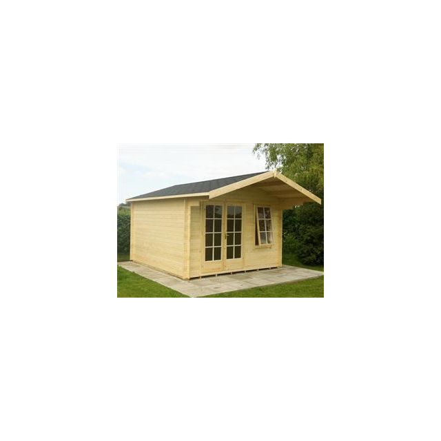 Shire Glenmore Log Cabin (15 Sizes, 4 Log Widths)