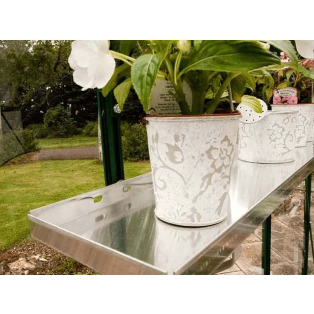 Eden 12ft Greenhouse Shelving - Aluminium x1
