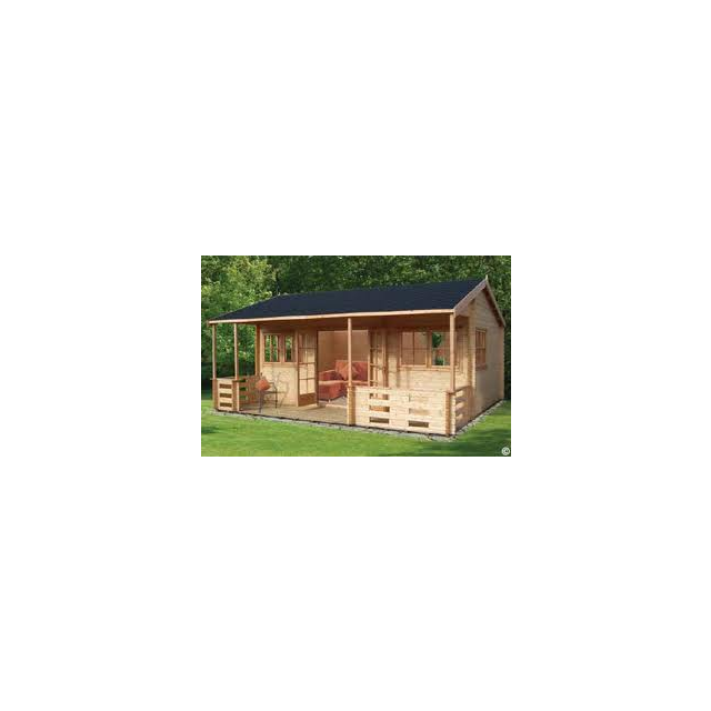 Shire Kingswood Pine Lodge 44mm - 20 x 18ft