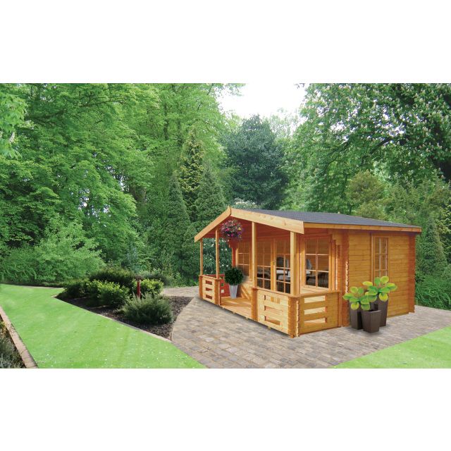 Shire Lydford Pine Lodge 28mm - 14 x 15ft