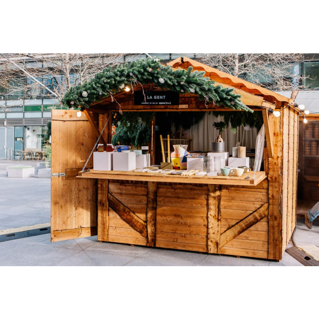 Christmas market stall