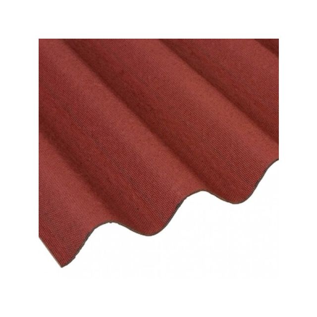 Red Bituminous Roof Sheets - 8 x 6ft