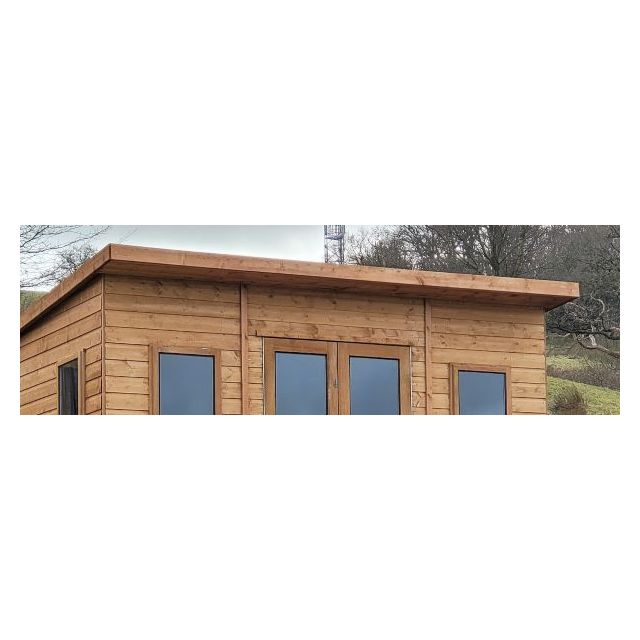 Pent roof overhang