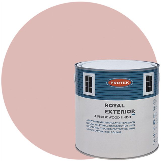 Protek Royal Exterior Off White - Rose Pink (5 litre)