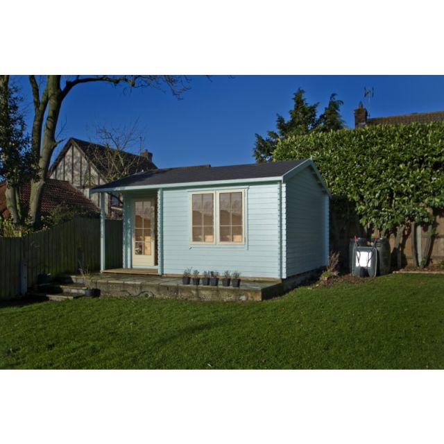 Shire Twyford Pine Lodge 34mm - 12 x 18ft