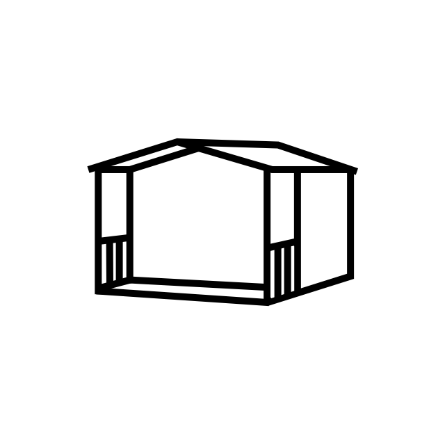 Shire Wykenham Pine Lodge - 44mm - Terrace (12 x 12ft)